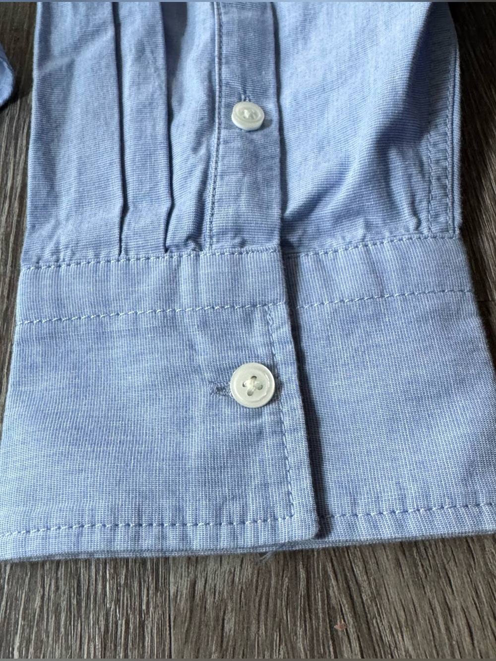 J.Crew Étienne Cropped Button-Up Shirt Cotton Poplin Blue Size Large NWOT - Picture 10 of 11